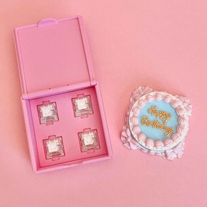 Ensemble de porte-clés clicker en forme de boîte de pâtisserie simulée, jouet de décompression alimentaire imprimé en 3D, pendentif portable - Product Image 4