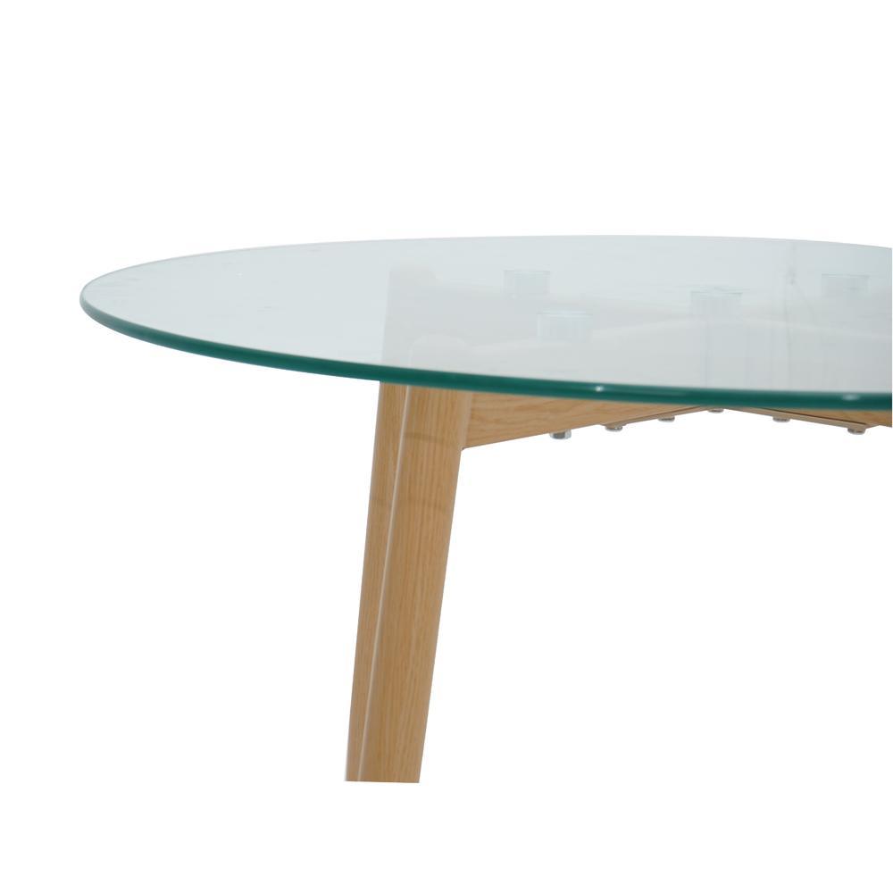 glass table top with wood base dining room
