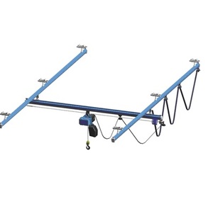 500 kg 1 톤 <span class=keywords><strong>2</strong></span> 톤 kbk 유형 유연한 서스펜션 레일 오버 헤드 크레인 - Product Image 1