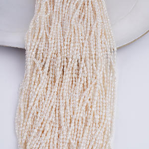 Promotion pour les perles d'eau douce blanches naturelles de forme Xiaomi de 2,5 à 3 mm, matériaux semi-finis pour collier DIY - Product Image 3