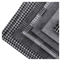 Nouveau Design en Polyester et Spandex, comme le tricot à pied-de-poule, fil Jacquard teint pour vêtement, fil extensible teint, tissu tricoté à carreaux