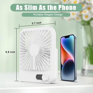 2026 Summer Outdoor Plastic <b>Desk</b> <b>Fan</b> with Rechargeable Battery Portable Mini Design English Operation - Product Image 6