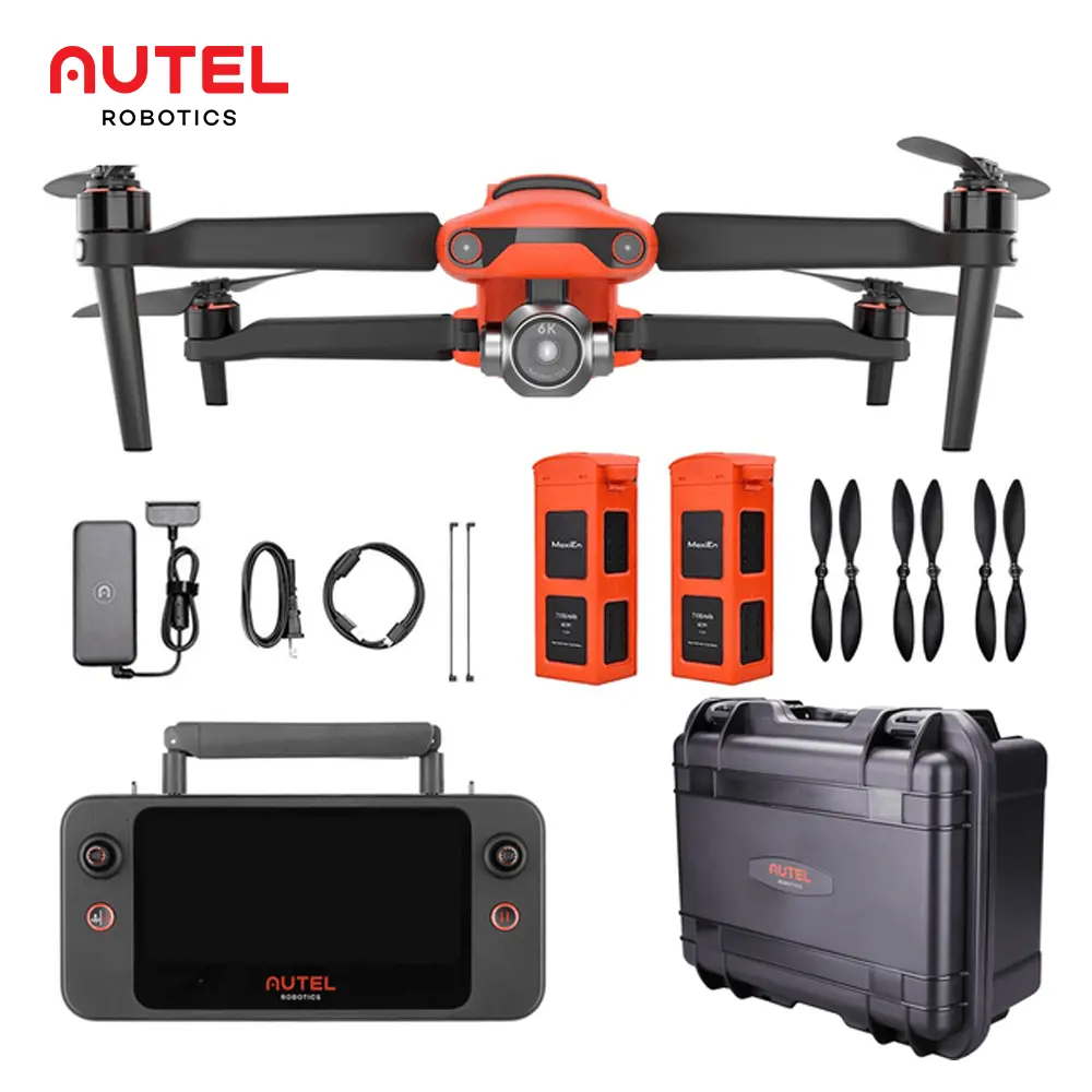 Autel EVO II Pro V3 Rugged Bundle 6.4 Inch SE Remote Control 15km Transmission 40min Flight Time 1 Inch CMOS 6k Camera Drone