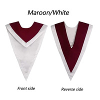 Étole de chœur avant mate réversible en satin bicolore Offres Spéciales étole en V étoles de chœur réversibles avec bordure