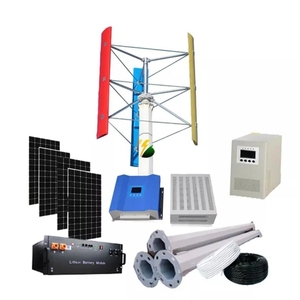 Générateur éolien à axe vertical 800W 1kW 2kW 3kW 5kW, énergie renouvelable, 12V 24V 48V, technologie hors réseau pour usage domestique, système solaire hybride - Product Image 4