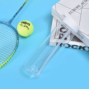 Nouvelle tendance, bouteille d'eau de sport en plastique transparent de type paille, écologique, sans BPA, 24 oz/700 ml, portable, logo personnalisé - Product Image 6