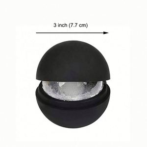 Custom Logo Large Silicone Ice Ball Mold Whiskey Ice Sphere <b>Maker</b> for Corporate Bar Events - Product Image 2