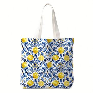 Sac fourre-tout en toile vierge grande capacité avec logo personnalisé, idéal pour le shopping ou la plage, en coton imprimé, pour femme - Product Image 2