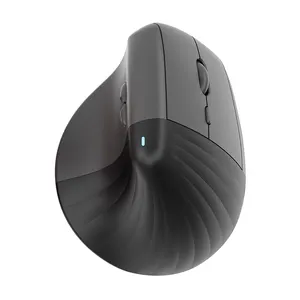 COUSO Mouse komputer ergonomis, tetikus nirkabel vertikal dapat diisi ulang Mode tiga, Mouse komputer kantor, Mouse Bluetooth optik 6D desain ergonomis baru