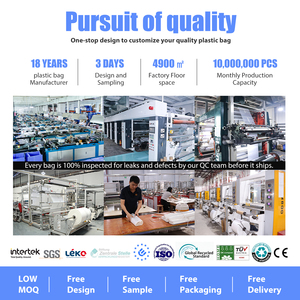 Custom Logo stampato in plastica trasparente sacchetti di imballaggio regalo sigillo autoadesivo per abbigliamento rotocalco stampa i propri loghi - Product Image 5