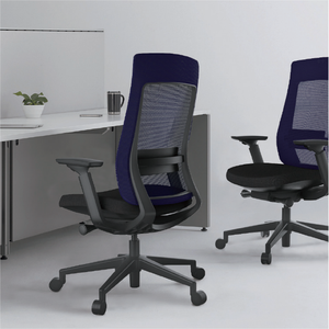 เก้าอี้สำนักงานตามหลักสรีรศาสตร์สำหรับคนขนาดใหญ่และสูงปรับพนักพิงศีรษะด้วย2D รองรับเอวและล้อหมุนเก้าอี้ PU - Product Image 5