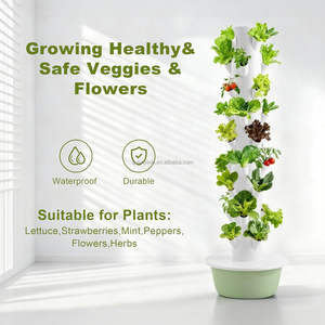 Sistema <span class=keywords><strong>de</strong></span> Torre Hidropónica Vertical <span class=keywords><strong>de</strong></span> 11 Niveles para Cultivo en Interiores e Invernaderos - Product Image 5