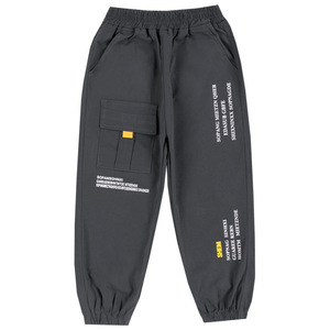 Pantalones Cargo con Bolsillos Grandes y Estampado de Letras en Negro y Caqui, Pantalones Tipo Cargo Baratos de China para Niños, Productos Más Vendidos en la Tienda Online - Product Image 6