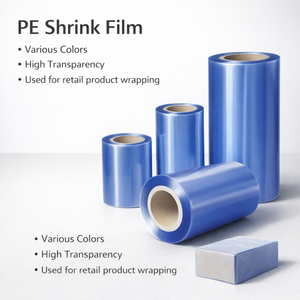 Película de Embalaje Transparente de PE, Película Termoencogible de Color para <span class=keywords><strong>Cola</strong></span>, Agua Mineral, Película de Embalaje de Plástico Ecológica - Product Image 3