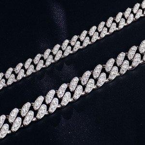 Catene Miami Cuban Link 7-24 Pollici Diamante Moissanite Bracciale Cuban Link Catena 925 Moissanite Gioielli Iced Out Uomo - Product Image 4