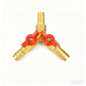 Raccord en T en cuivre de type Y, taille de port 1/2 pouce, pour distribution de gaz, vanne à boisseau sphérique pour gaz naturel - Product Image 1