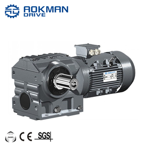 AOKMAN S Series Helical <b>Worm</b> Gear Reducer Gear Motor Drive Power Transmission Gearbox ODM Customizable Cast Iron 1 HP 2:1 Ratio - Product Image 2