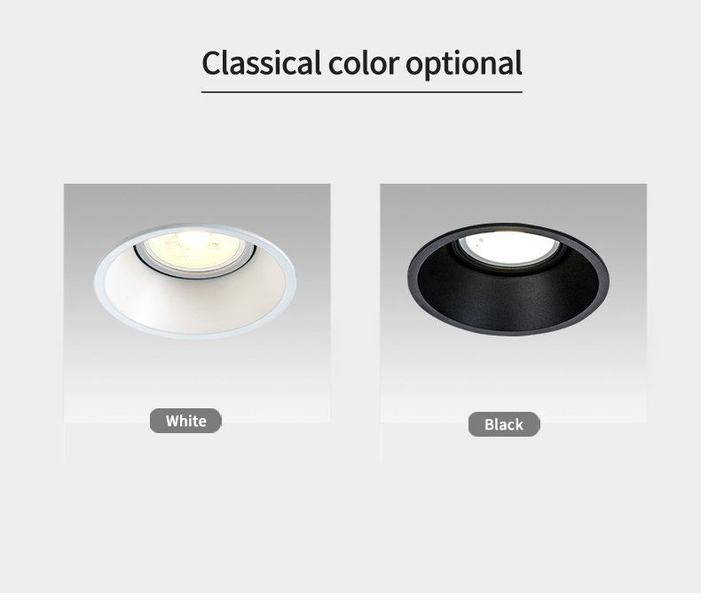 Recessed Downlights Ceiling Light Adjustable GU10/MR16 Aluminium