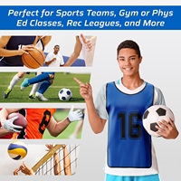 Meilleures ventes Bavoirs de sport pour football personnalisés bon marché Vente en gros Gilet d'entraînement pour football en polyester Vêtements à sublimation inversée