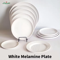 Plats Plats Plats Assiettes Plates Prix de Gros 8/9/10 Pouces Grand Ensemble d'Assiettes à Dîner Rondes en Porcelaine Céramique Blanche Pure pour Restaurant
