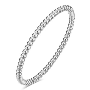 Fashion Beaded <b>Bracelet</b> 5Mm Round <b>Ball</b> Stainless Steel Unisex Jewelry Gold Silver Rose Gold - Product Image 5