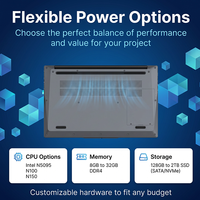 Ordinateur portable professionnel 15,6 pouces avec Windows 11, processeur N5095, N95, N100 en option, SSD personnalisable, idéal pour le bureau - Vente en gros usine