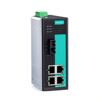 Commutateur Ethernet industriel non géré Moxa EDS-305-M-SC pour rail DIN, 24V, 4 ports RJ45 100 Mbps