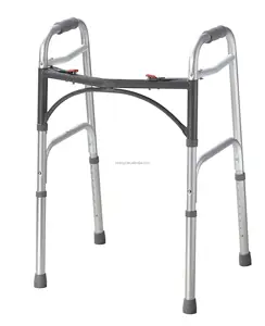Aluminum foldable Quad Cane Medical Toilet Safety Frame walking aids for Elderly, Handicap and Disabled
