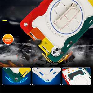 Étui pour tablette Honor Pad10 de 12,1 pouces avec support rotatif, sangle de transport, housse de protection en silicone anti-enfants - Product Image 2