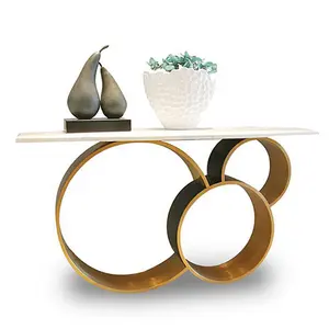 卸売ファッション北欧家庭用家具モダンメタルサイドテーブル高級モダンコーヒーテーブル
