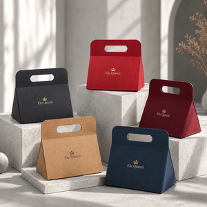 Luxury Folding Handle <b>Gift</b> <b>Box</b> with <b>Magnetic</b> Closure for Jewelry Packaging Holiday <b>Gifts</b> and Small Business Presentation - Product Image 1