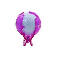 Accessoires de golf multicolores Jeu de tiroirs pour marqueurs de balles de golf RTS Outil de marquage de lignes de balles de golf en plastique transparent