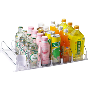 Giá Hiển Thị Uống Tổ Chức Hệ Thống Với Trọng Lực Con Lăn Bóng Pusher Đồ Uống Tủ Lạnh Hiển Thị Trượt Có Thể Chai Uống Pusher - Product Image 1