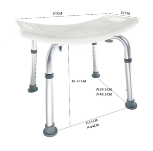 Bedside Folding Aluminum Plastic Shower Commode <b>toilet</b> <b>chair</b> Hygiene For elderly With Bedpan - Product Image 6