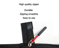 Drumsticks Bag Holder Drum Sticks Bag mit großer Kapazität und Trage gurt für Pinsel Mallets, Hält bis zu 20 Drumsticks (schwarz)