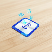 Étiquette autocollante RFID miniature programmable personnalisable 13,56 MHz en PVC/papier 213/215/216/d43/d41 S50 1/4k, étanche et sur mesure