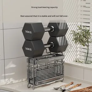Porta Bacchette Moderno e Semplice da <span class=keywords><strong>Cucina</strong></span> in <span class=keywords><strong>Acciaio</strong></span> Inox 304 con Drenaggio per Bacchette, Coltelli e Cucchiai - Product Image 3
