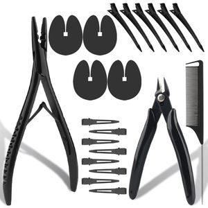 Kit de Pinzas para Extensiones de Cabello de Acero Inoxidable Obexa OBP-39493, 4 Piezas, Herramienta de Fusión para Extensiones de Cabello - Product Image 2