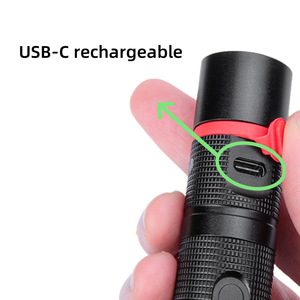 USB-C nhỏ cầm tay có thể sạc lại 365nm ánh sáng màu đen với zwb2 Đen filer <span class=keywords><strong>UV</strong></span> đèn pin cho vật nuôi nước tiểu tiền tệ Detector ID thẻ - Product Image 6