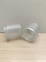 Échantillons en gros d'usine prêts à l'emploi, pots en verre transparent de 6 oz (180 ml), contenants givrés pour l'emballage de capsules, de vitamines, de pilules et de médicaments