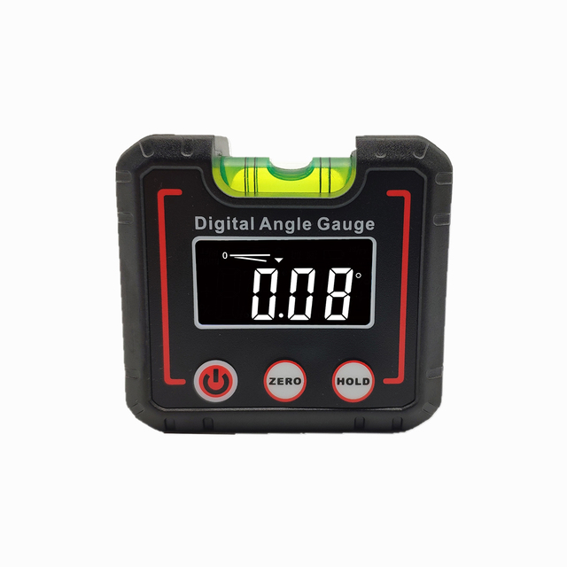 Digital Angle Gauge & High Accuracy Digital Level Magnet LCD Display Plastic Material 0.05 Resolution CE FCC Certified DL1908