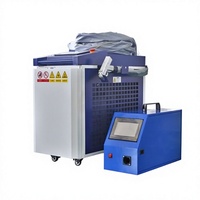 Machine de soudage laser à fibre portative économique 1500W 2000W 3000W, machine de soudage laser à fibre haute vitesse portable 4 en 1