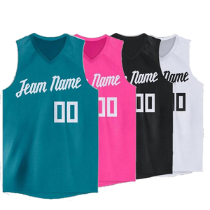 Uniformes de basket-ball réversibles pour hommes en gros portent un maillot de sport et un short en maille débardeur d'entraînement - Product Image 1