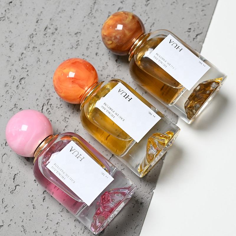 Moon Shape Glass Perfume Bottle 50ml Refillable Spray