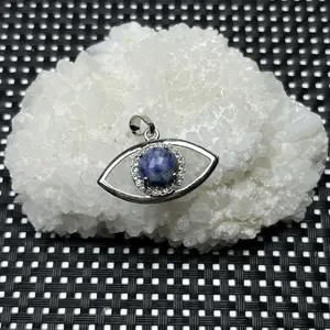 Natural Crystal Stone Pendant Devil's Eye Fashion Personality Manufacturer Direct Sales Accessories Pendant