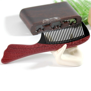 Peine para el cabello de madera de sándalo, 15-20CM, hecho a mano, para mujeres, niños, adultos, uso doméstico - Product Image 1