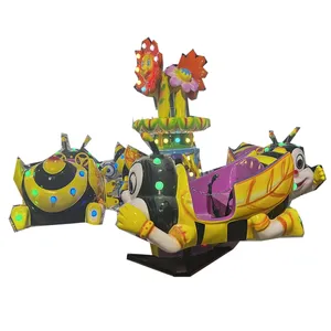 Auto control bee dancing amusement rotary bees playground airplane rotary honeybee Self-control rotary plane ride in vendita