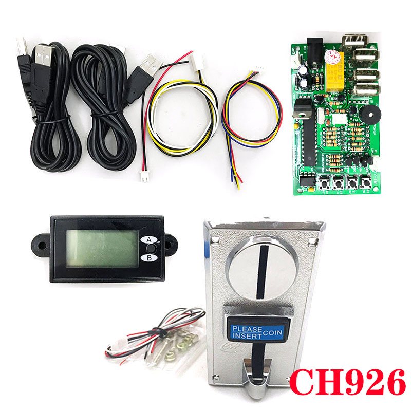 Placa temporizador JY-18A blanca+aceptador de monedas CH926