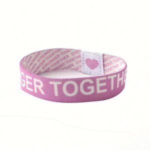 Fashion Wholesale Fabric <b>Bracelet</b> Elastic Wristband with Custom logo - Product Image 3