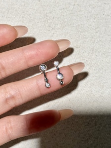 UM Jewelry 925 <b>Silver</b> <b>Stud</b> Earrings Twin Stars White Zircon Trendy Unisex Wedding Party Anniversary Gift Daily Wear - Product Image 5